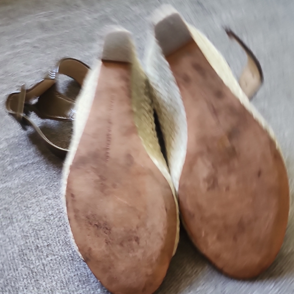 Diane Von Furstenberg Brown Wedge Sandals with Ankle Strap - Picture 5 of 6